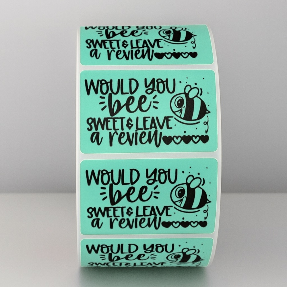 Please Leave a Review Sticker , cute thank you sticker for small business 2" - Picture 5 of 11
